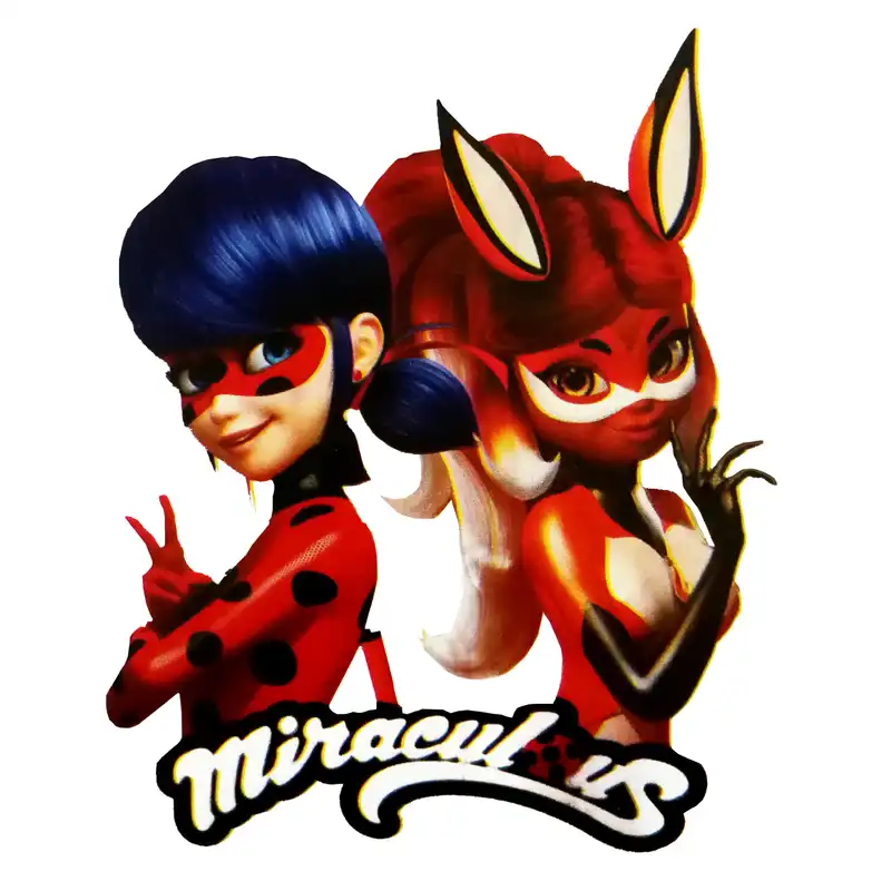 استیکر پارچه و لباس مدل دختر کفشدوزکی کد L 10