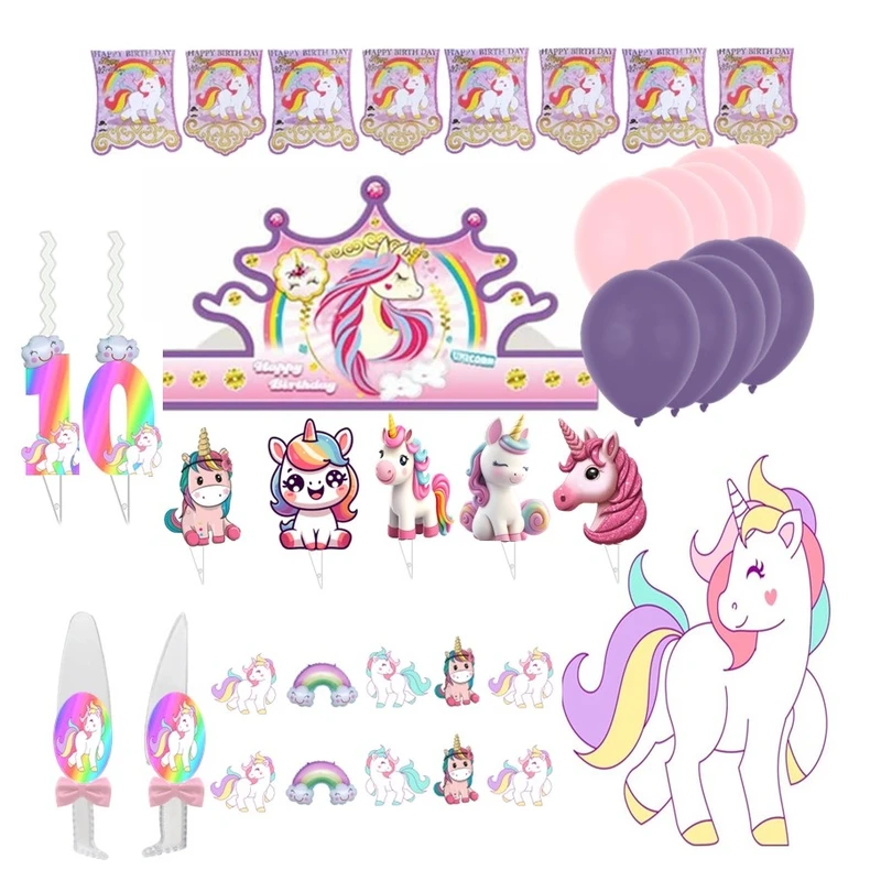 مجموعه 38 عددی تم تولد مدل اسب تکشاخ کد 10