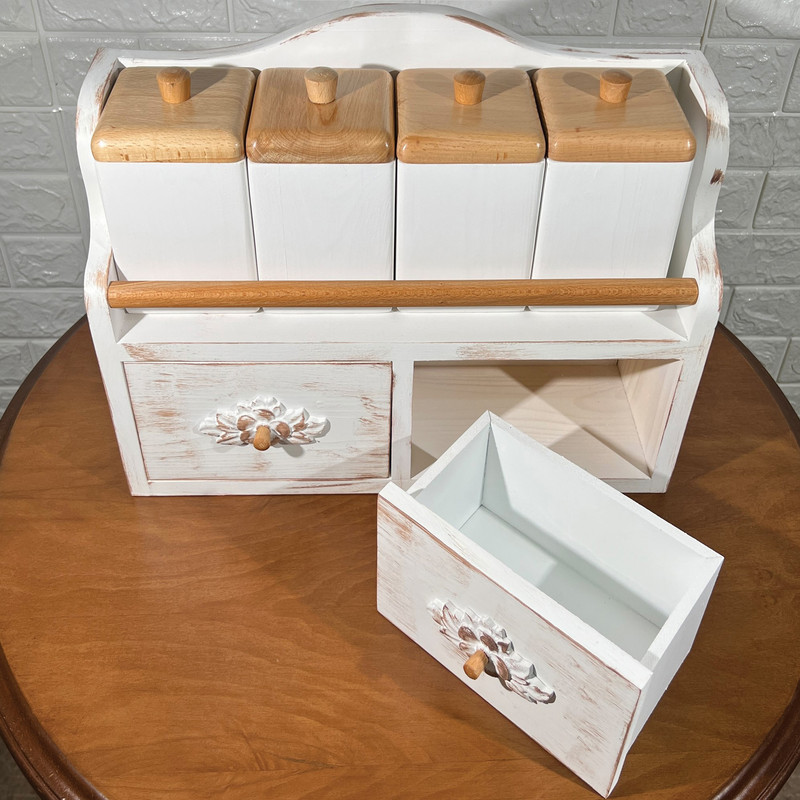 ست جا ادویه سهیل مدل wood