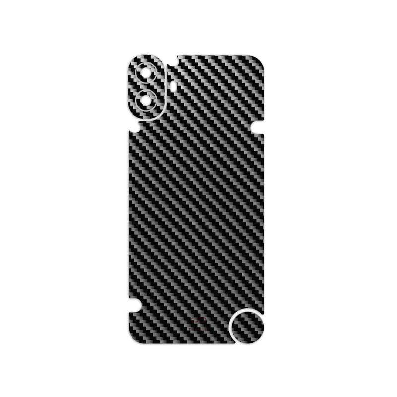 برچسب پوششی ماهوت مدل Glossy-Silver-Fiber مناسب برای گوشی موبایل ناتینگ CMF Phone 1
