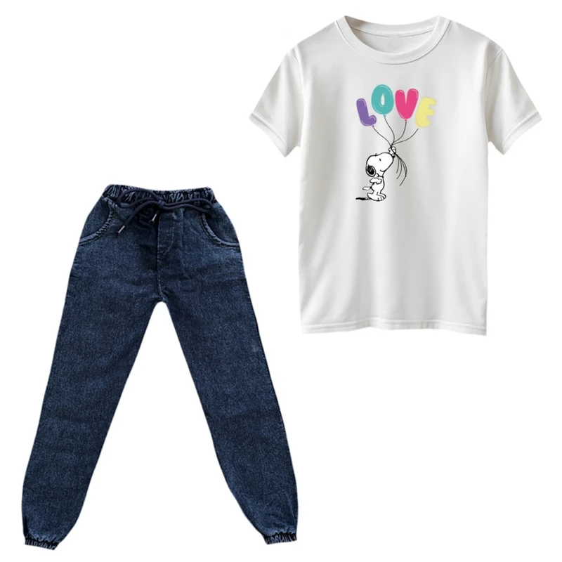 ست تی‌شرت و شلوار پسرانه مدل اسنوپی کد ۱۹