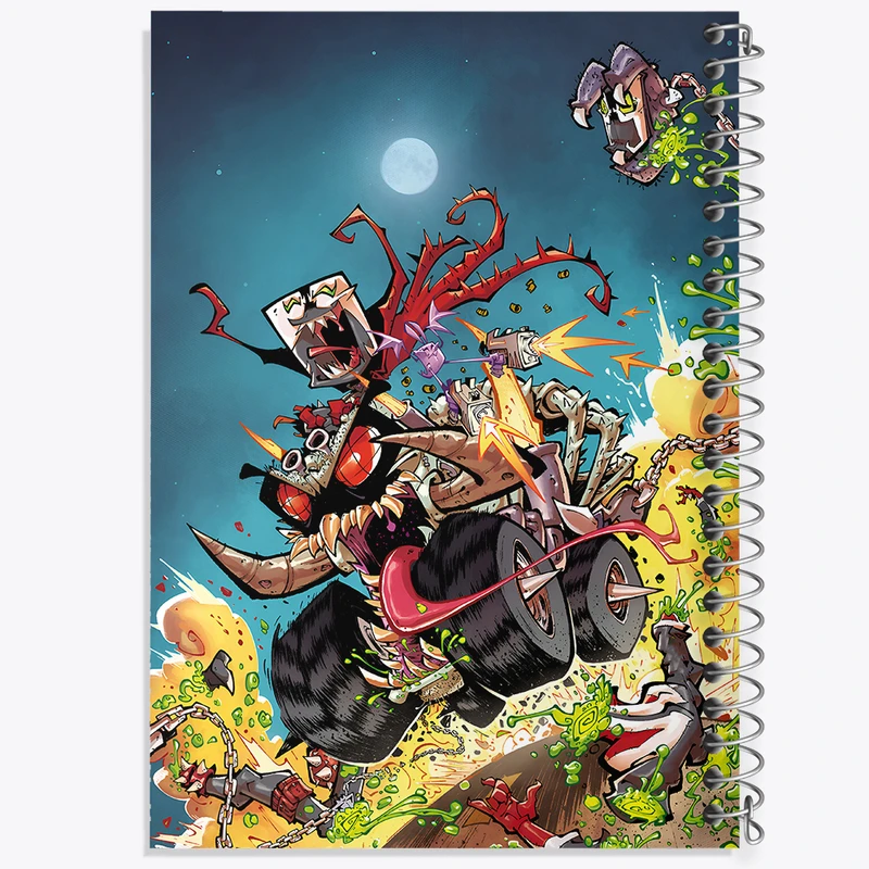 دفتر لیست خرید 50 برگ خندالو طرح هیولایی کد N4966