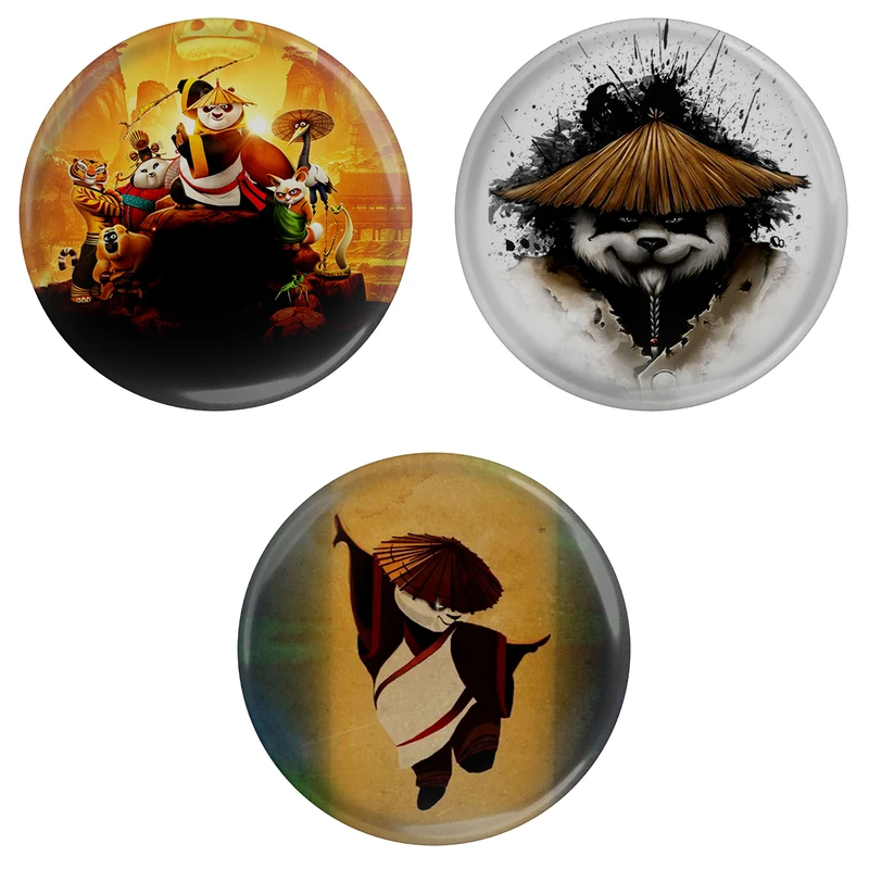 پیکسل مدل S3-1 انیمیشن پاندا کونگ فوکار مجموعه 3 عددی