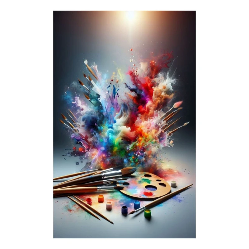 استیکر پارچه و لباس پاد آفرین مدل رنگ پاشی کد 3062