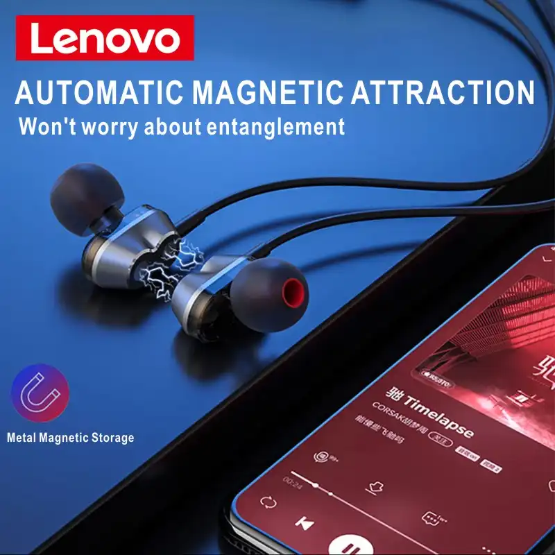 هندزفری بلوتوثی لنوو مدل HE08 new version