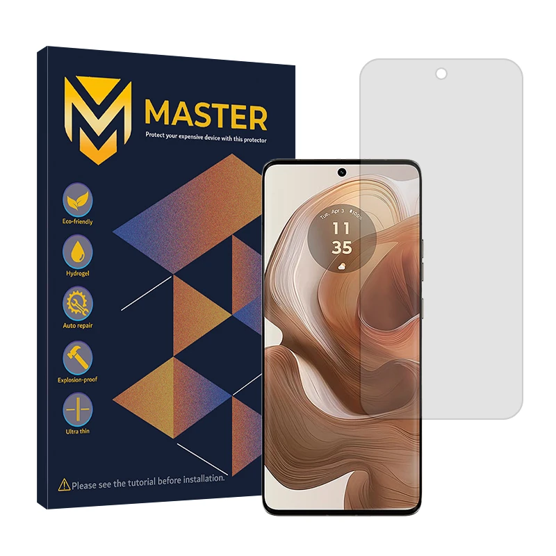 محافظ صفحه نمایش شفاف مستر مدل Resistant مناسب برای گوشی موبایل موتورولا Edge 50 Ultra
