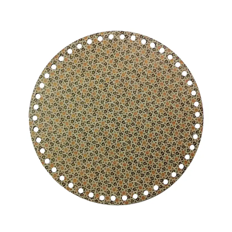 کفی تریکو بافی طرح خاتم مدل گرد30