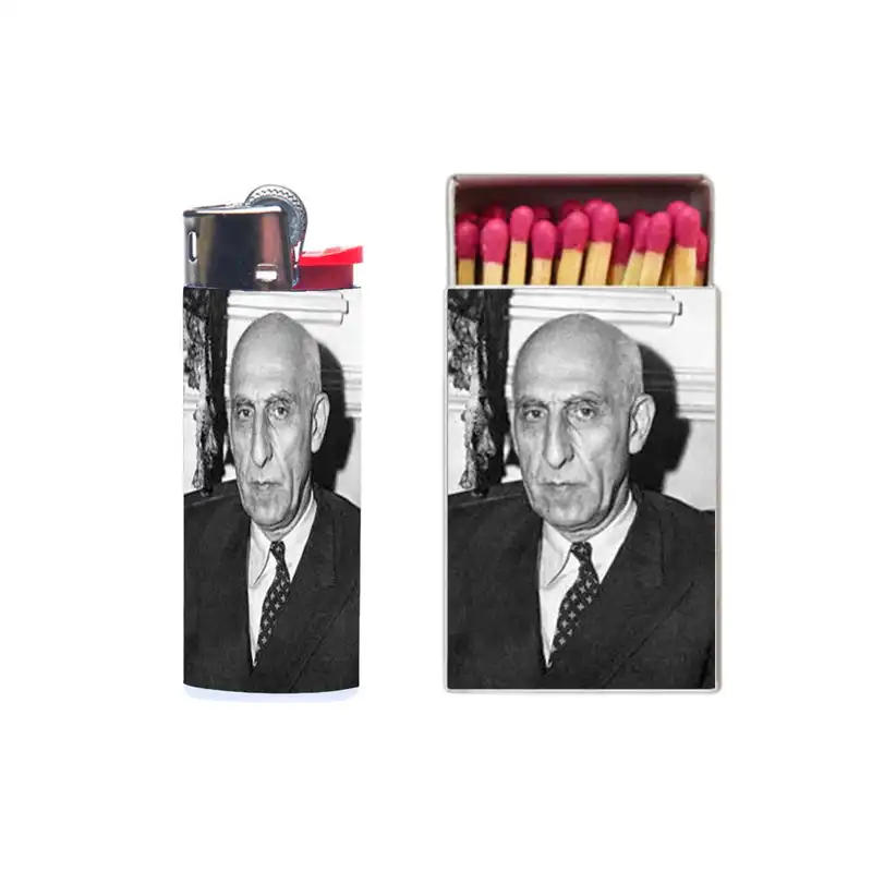 فندک مدل مصدق کد 1190 به همراه کبریت