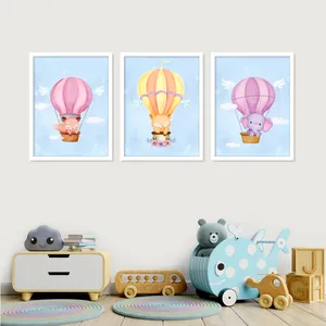 تابلو کودک و نوزاد بکلیت مدل بالن حیوانات M085 مجموعه 3 عددی