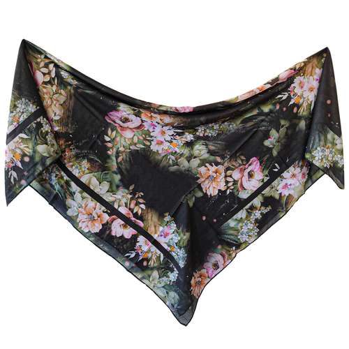 روسری زنانه مدل  حریر ابریشم مجلسی کد 7352