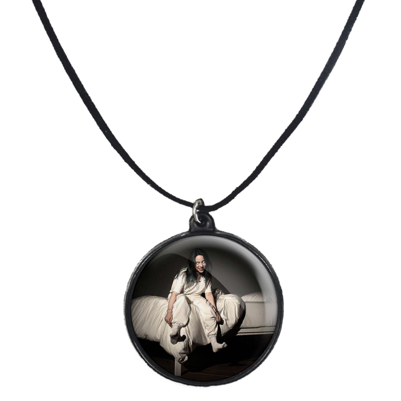 گردنبند پرمانه طرح بیلی آیلیش کد pmb.8397 مدل دو طرفه