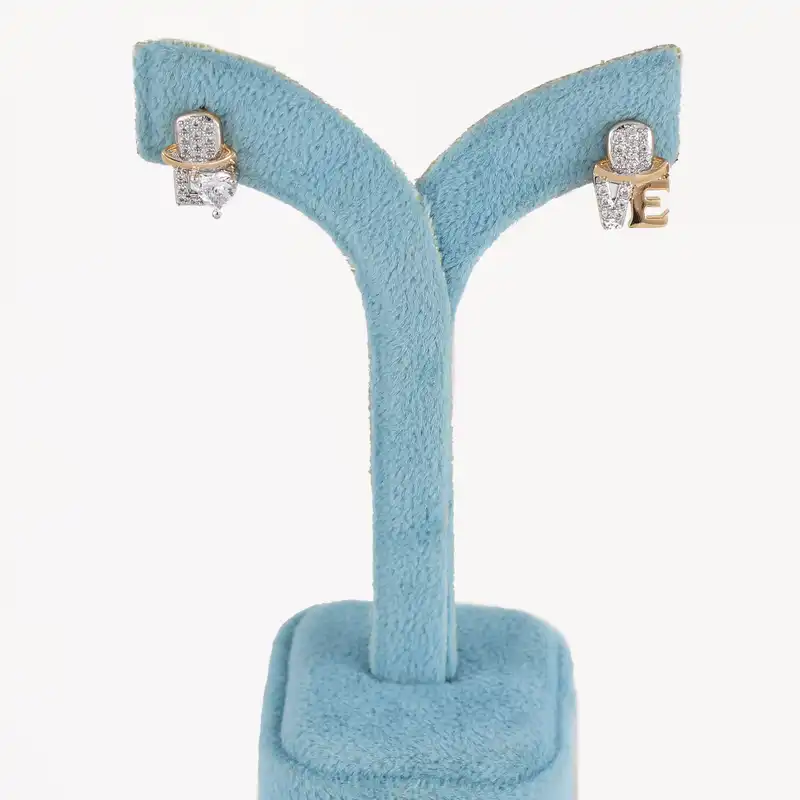 گوشواره زنانه ژوپینگ مدل لاو کد CC339