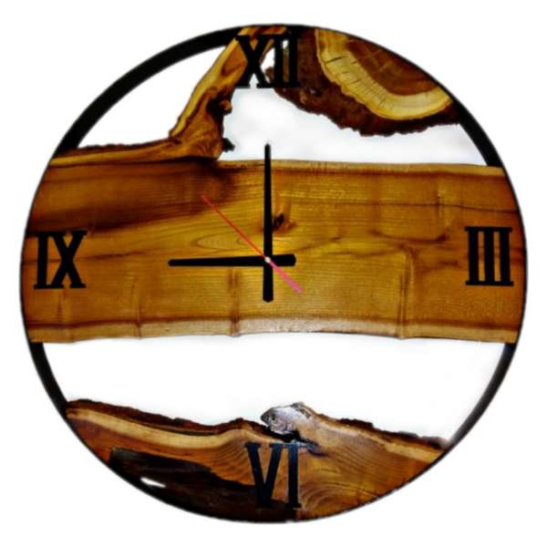 ساعت دیواری چوبی مدل s4