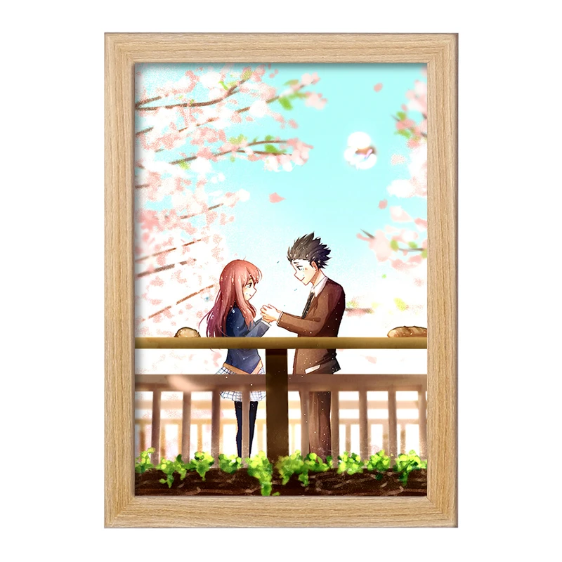 تابلو خندالو مدل شوکو نیشیمیا و شویا ایشیدا انیمه سایلنت ویس A Silent Voice  کد 15838