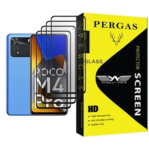 Waily Nice Pergas Glass MIX004 Screen Protector For Xiaomi Poco M4 Pro Pack Of 4