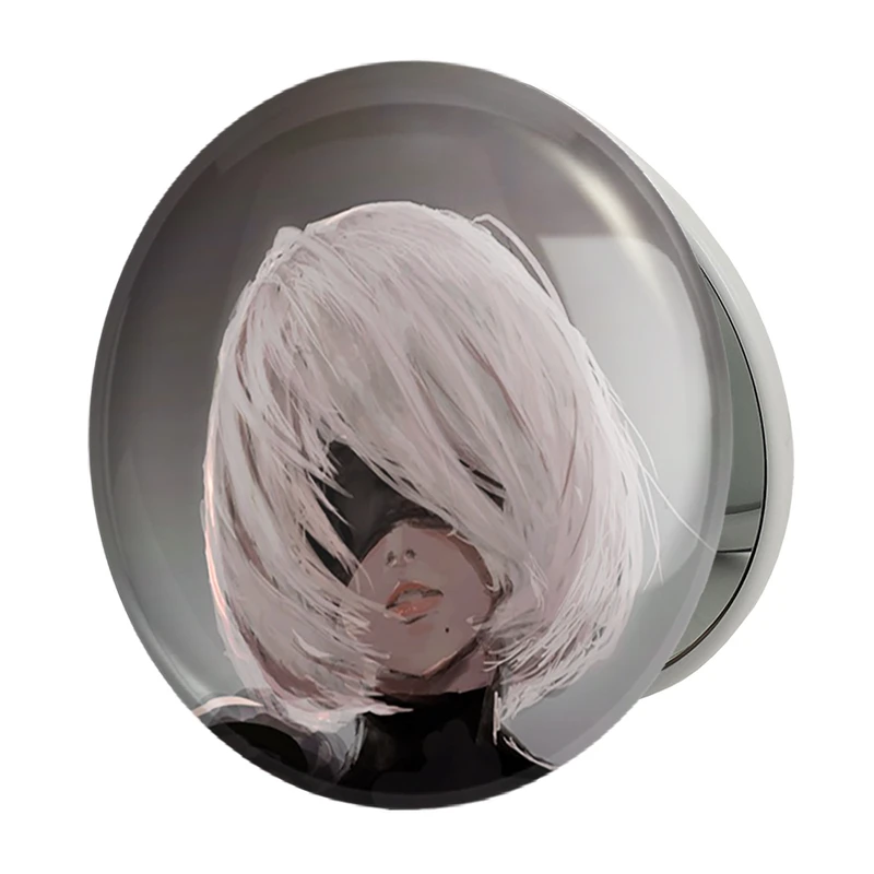 آینه جیبی خندالو طرح بازی نیر اتوماتا (Nier Automata)  مدل تاشو کد 31598