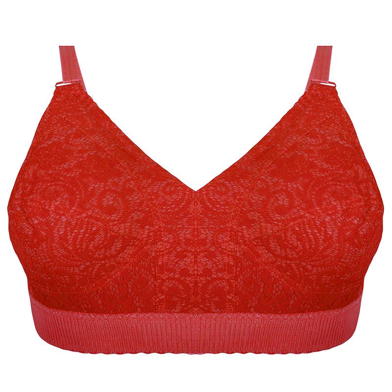 سوتین زنانه دکسونری مدل 355009805 دانتل رنگ قرمز -  - 1