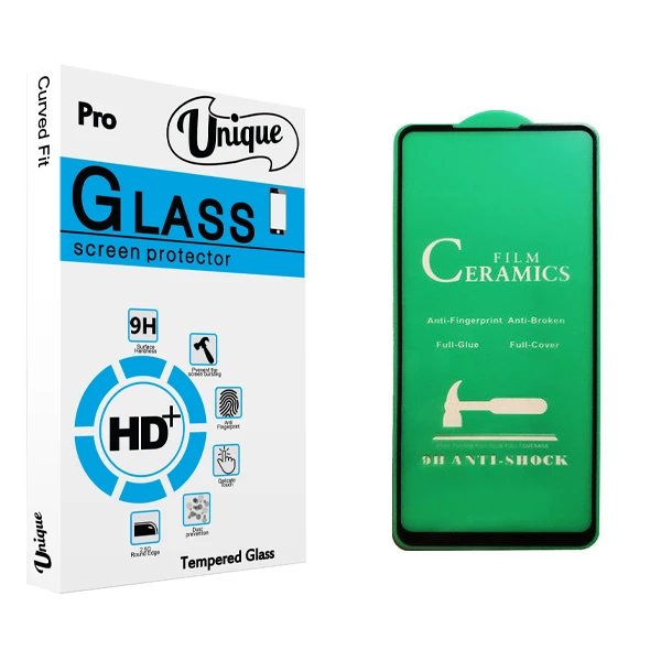 محافظ صفحه نمایش سرامیکی يونيک مدل +Clear مناسب برای گوشی موبایل سامسونگ Galaxy A21s