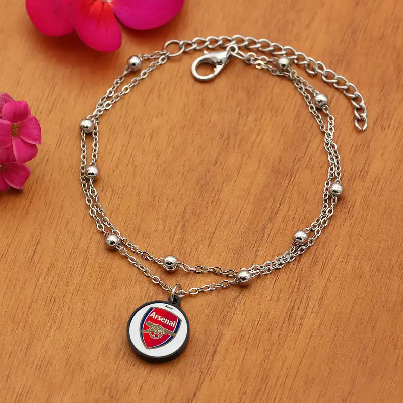 پابند زنانه ناکسیگو مدل شب تاب طرح آرسنال کد LB7403