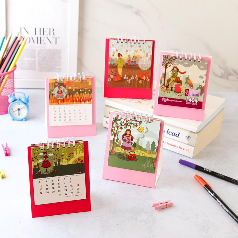 تقویم رومیزی سال 1404 مدل آلیس کد 03