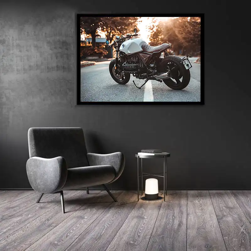 تابلو گالری چهره پرداز رخ مدل موتور سیکلت مسابقه ای طرح بی ام دبلیو کد GCPA_10024