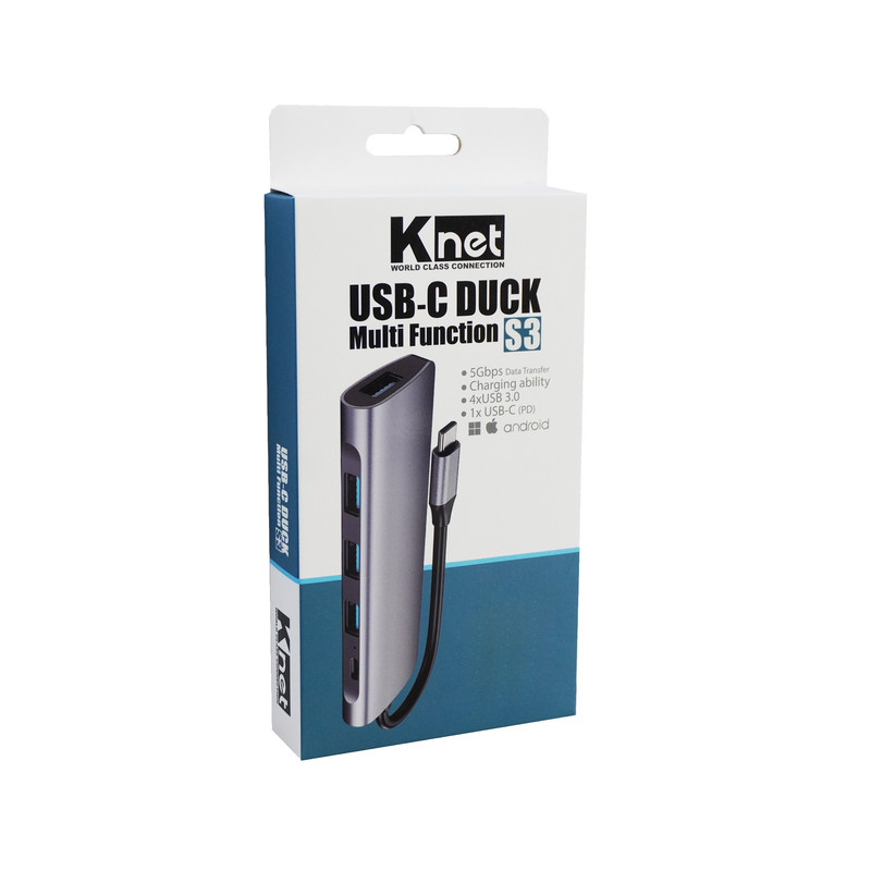 هاب 5 پورت USB-C کی نت مدل s3
