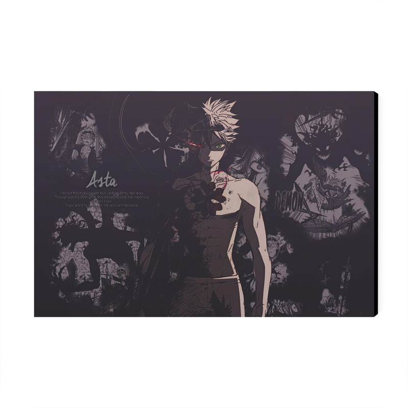 تابلو شاسی عرش مدل انیمه شبدر سیاه Black Clover کد As1460