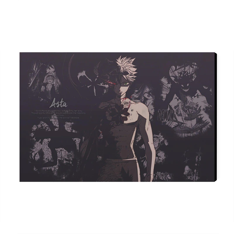 تابلو شاسی عرش مدل انیمه شبدر سیاه Black Clover کد As1460