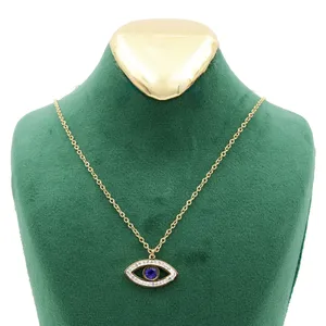 گردنبند زنانه مدل چشم نظر کد TP-174