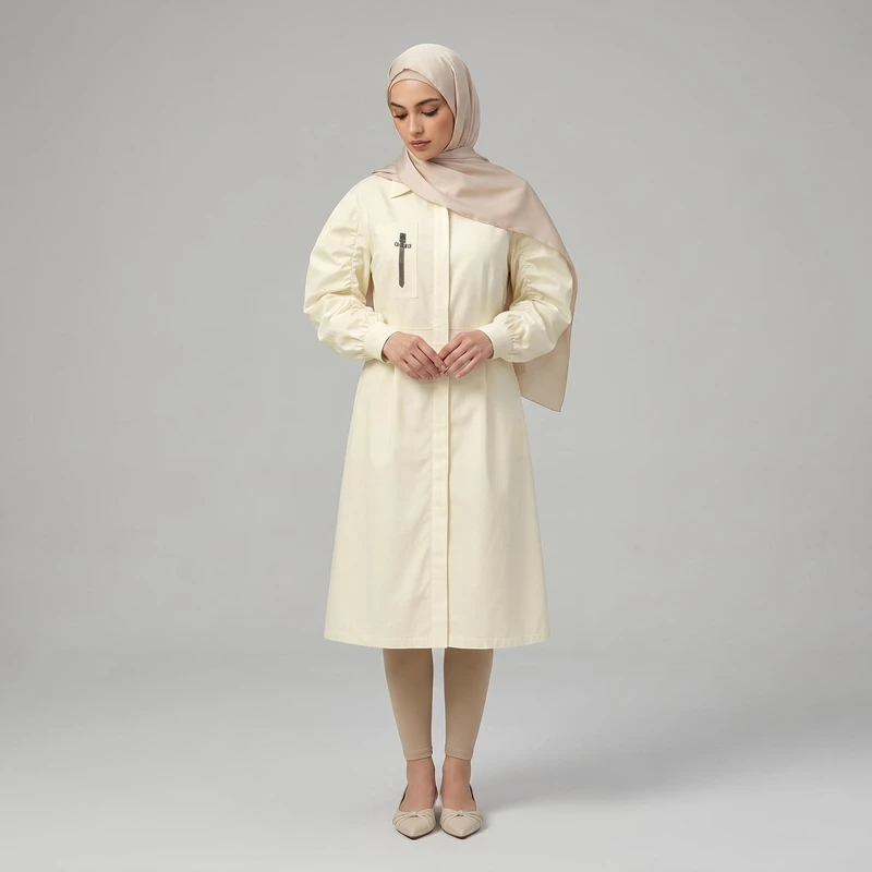مانتو زنانه مدل آستین عروسکی