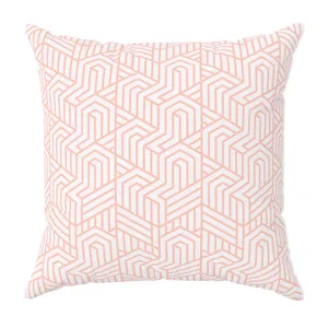 کاور کوسن مدل مخمل طرح هندسی کد 5216