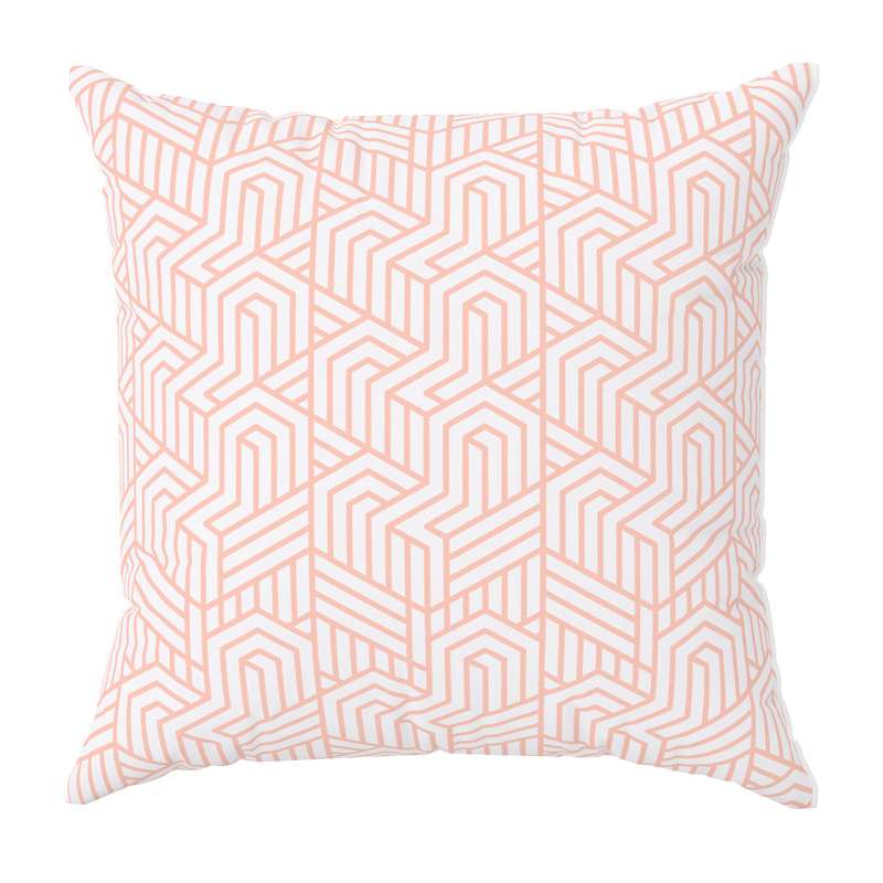 کاور کوسن مدل مخمل طرح هندسی کد 5216