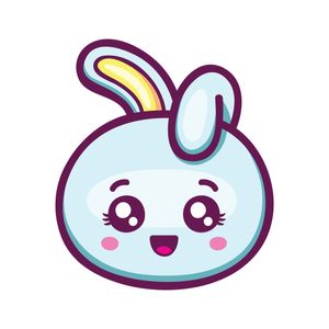 برچسب لپ تاپ طرح خرگوش کد 1214