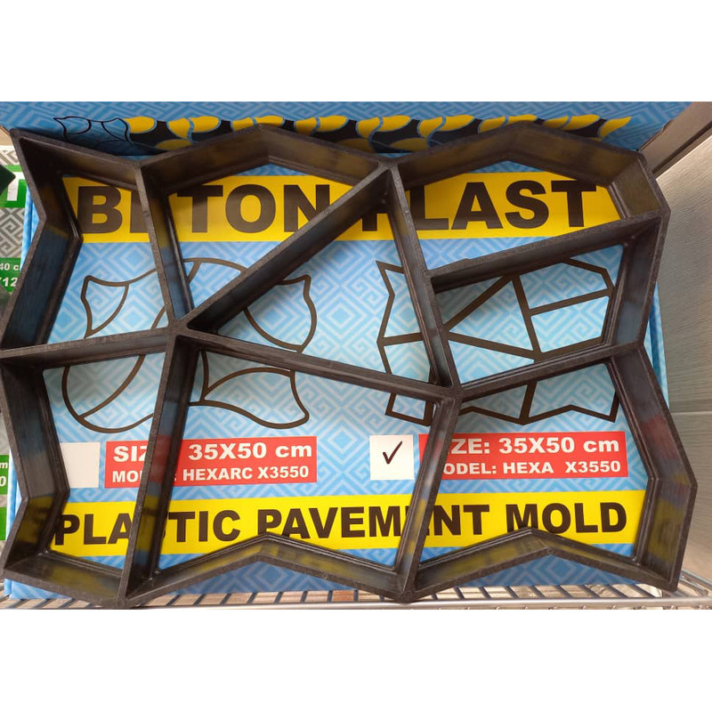 قالب سنگفرش بتن پلاست کد HEXA X3550