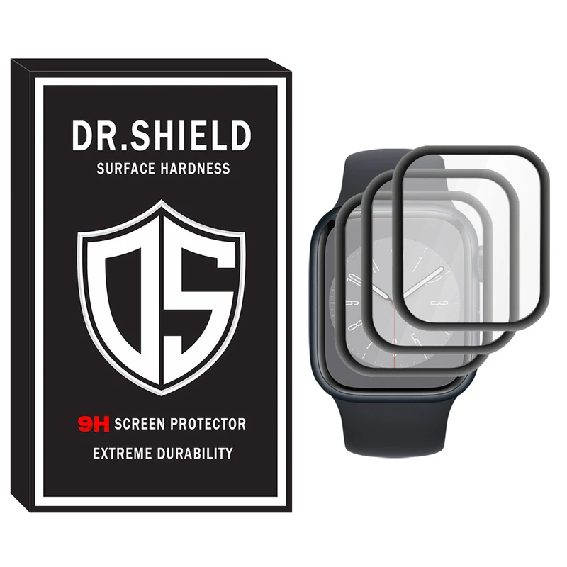 محافظ صفحه نمایش دکتر شیلد مدل DR_07 مناسب برای ساعت هوشمند اپل Apple Watch Series 7 SE Aluminum Case 41mm بسته سه عددی
