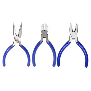 انبردست و انبر سیم چین و انبر دم باریک مدل ART-BL سایز 5 اینچ مجموعه 3 عددی