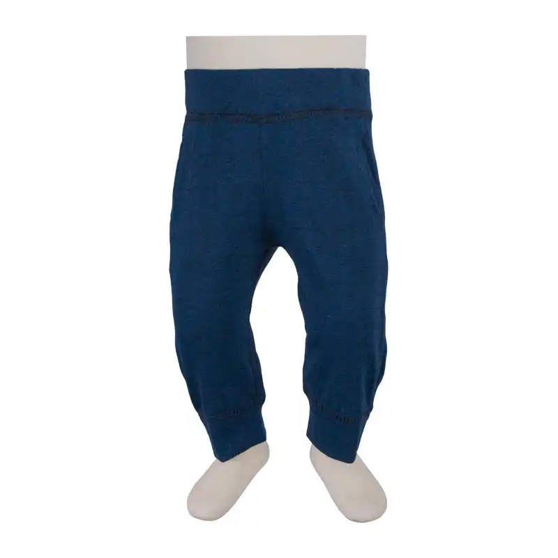 شلوار نوزادی آدمک مدل جیب دار کد 286800 رنگ آبی تیره