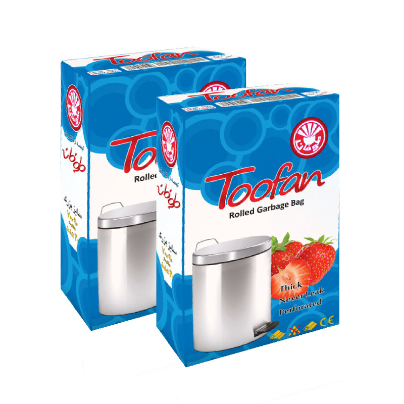 کیسه زباله مدل  کیسه زباله طوفان کد x-290 دو بسته 3 عددی