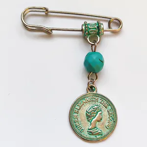 سنجاق سینه زنانه مدل فیروزه