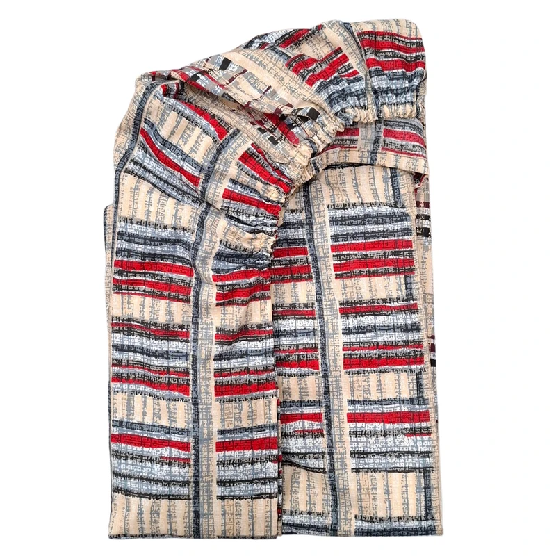 ملحفه کتان مدل لوکال دو نفره سایز 200x140 سانتی‌متر