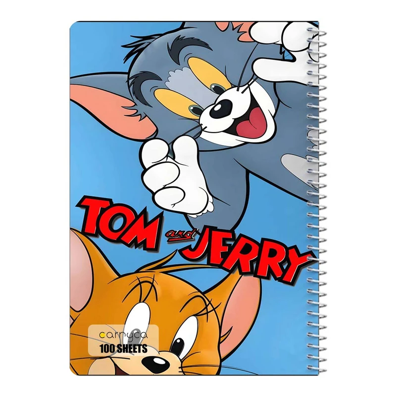 دفتر مشق 100 برگ سیمی کارنیکا طرح تام و جری tom & jerry کد 58004