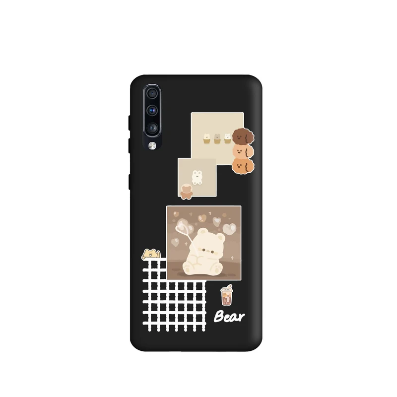کاور قاب گوشی طرح قاب عکس خرس دخترونه کد k270 مناسب برای گوشی موبایل سامسونگ Galaxy A70 / A70s