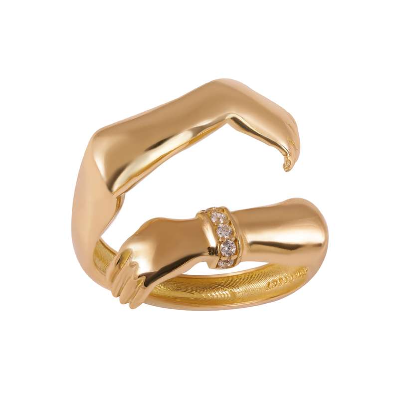 انگشتر طلا 18 عیار زنانه جواهری سون مدل 3646