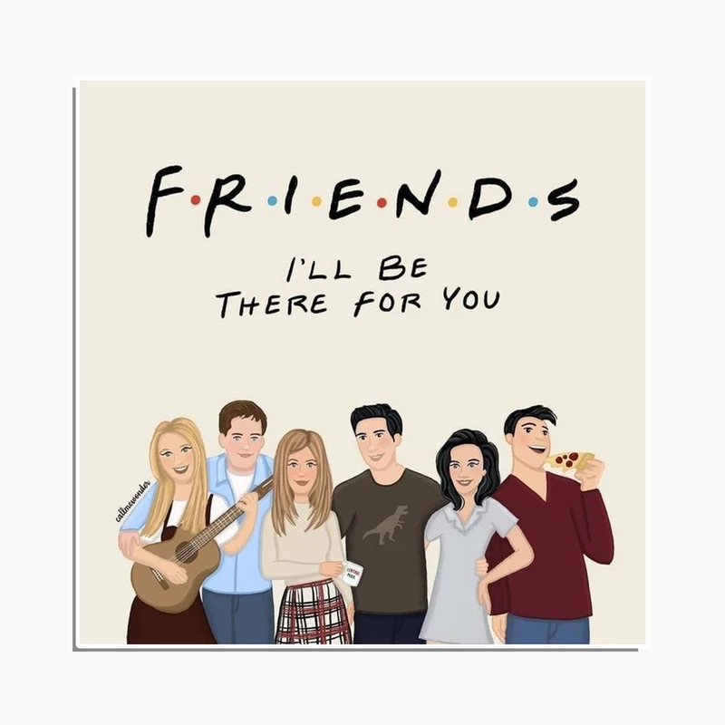 استیکر لپ تاپ و موبایل گوفی طرح سریال فرندز کد FRN 76