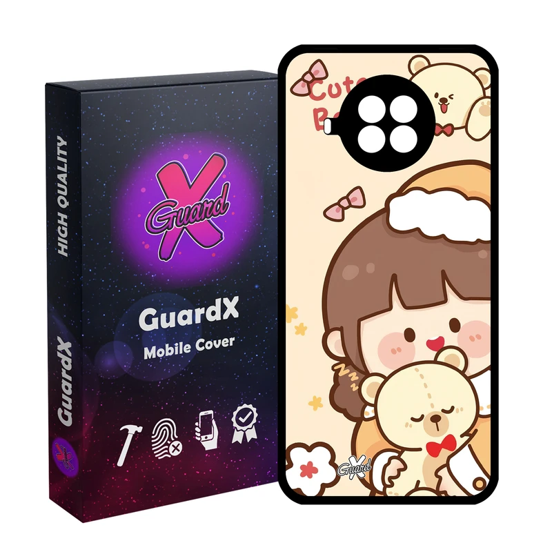 کاور گارد ایکس طرح Girl مدل Glass10524 مناسب برای گوشی موبایل شیائومی  MI 10T Lite/Redmi Note 9 Pro 5G/10I 5G