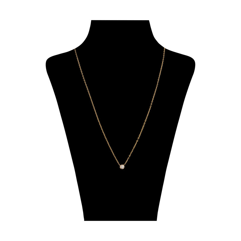 گردنبند طلا 18 عیار زنانه پرسته مدل WN143