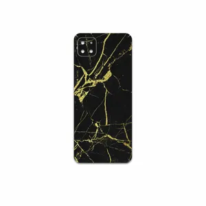 MAHOOT Graphite-Gold-Marble Cover Sticker for Samsung Galaxy A22 5G