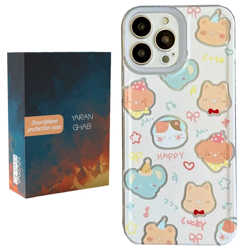 کاور قاب یاران مدل حیوانات مناسب برای گوشی موبایل اپل iPhone 12/12pro
