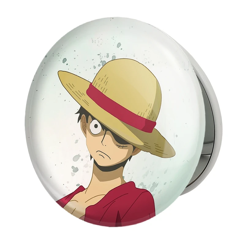آینه جیبی خندالو طرح لوفی دی مانگی انیمه وان پیس One Piece مدل تاشو کد 11433 