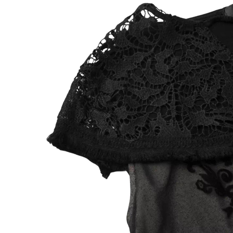 بلوز بدون آستین زنانه مدل  یقه گیپوری